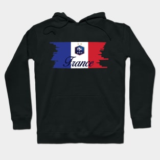 France Flag with Logo Hoodie